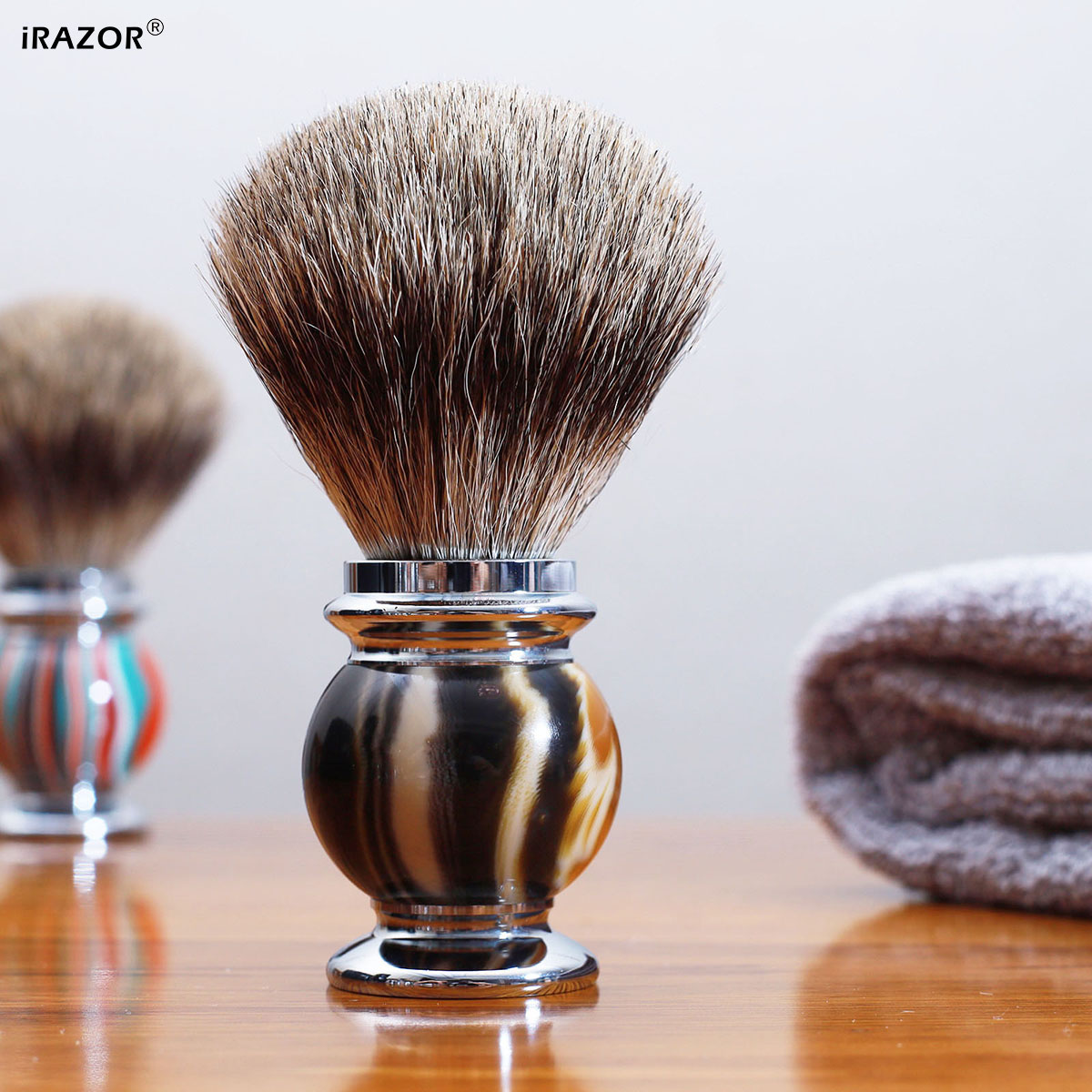 Men'S Grooming Product - Pinceau à raser iRAZOR Silvertip pour