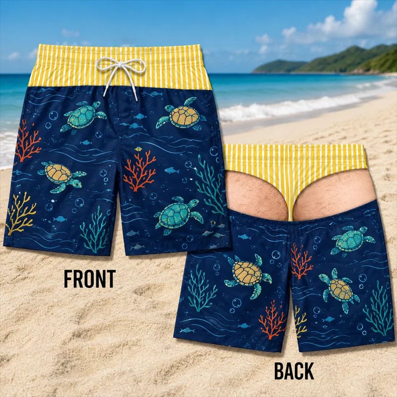 Men'S Grooming Product - Shorts de bain imprimés tendance pour