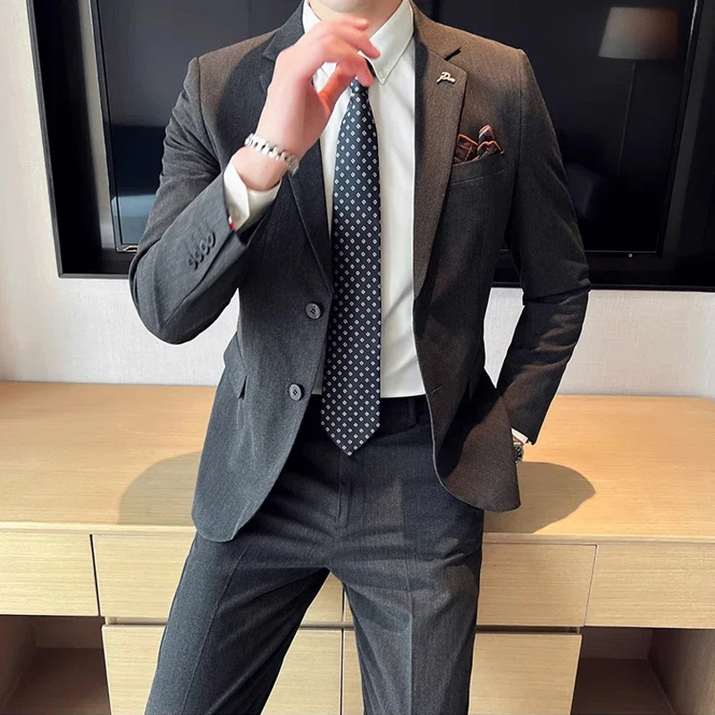 Mens Grooming Brand - (Veste + pantalon) haut de gamme