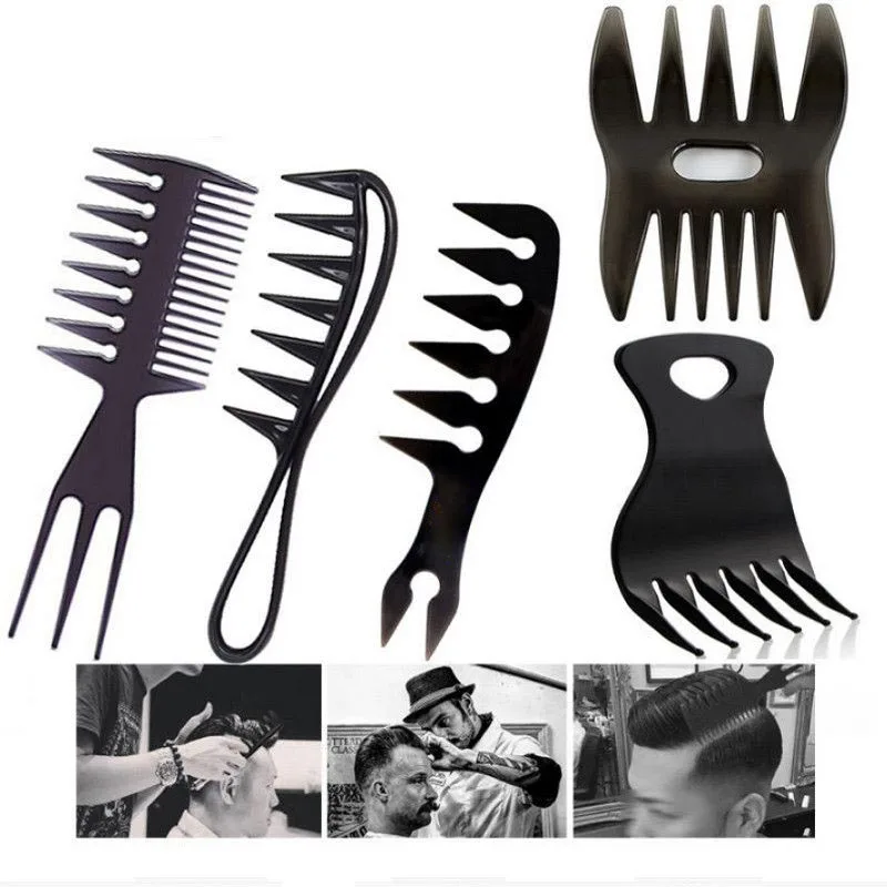 Men'S Grooming Oil - Brosse à cheveux professionnelle à dents