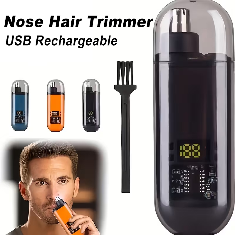 Eyebrow Razor Trimmer - Tondeuse à poils de nez rechargeable,