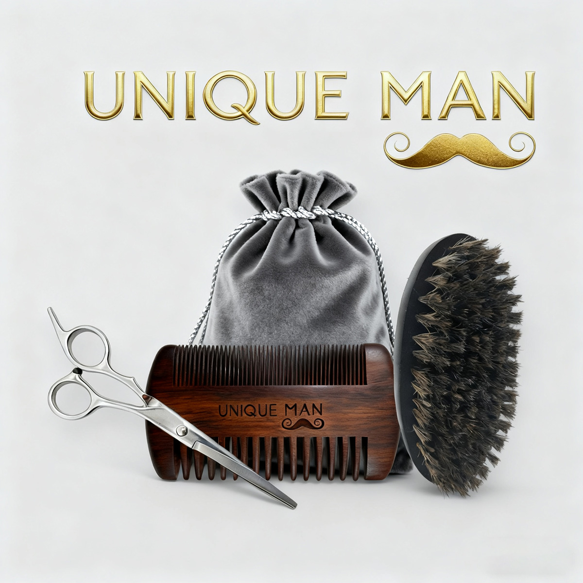 Men'S Grooming Oil - Ensemble de barbe pour hommes UNIQUE