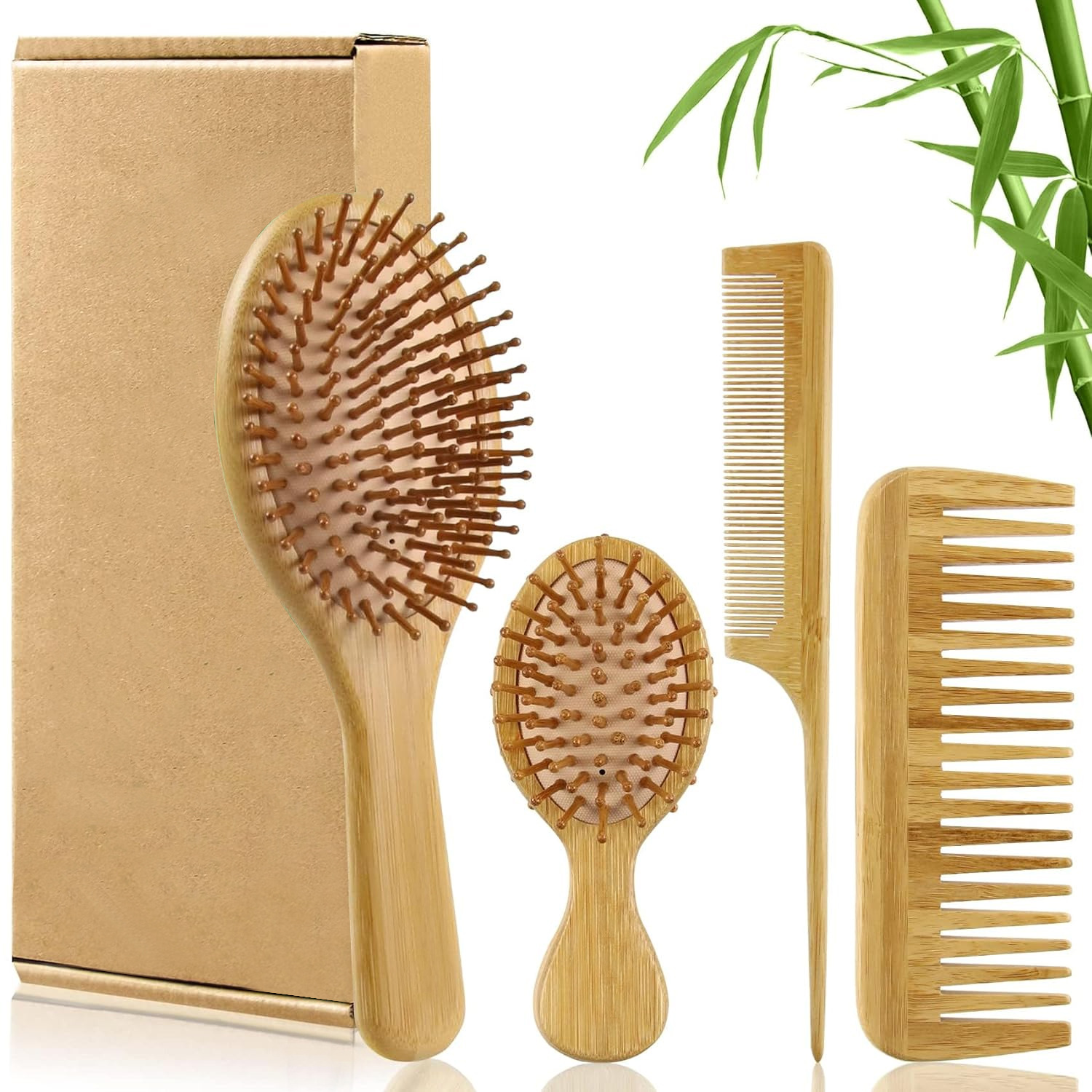 Men'S Grooming Brush - Ensemble de brosses à cheveux en