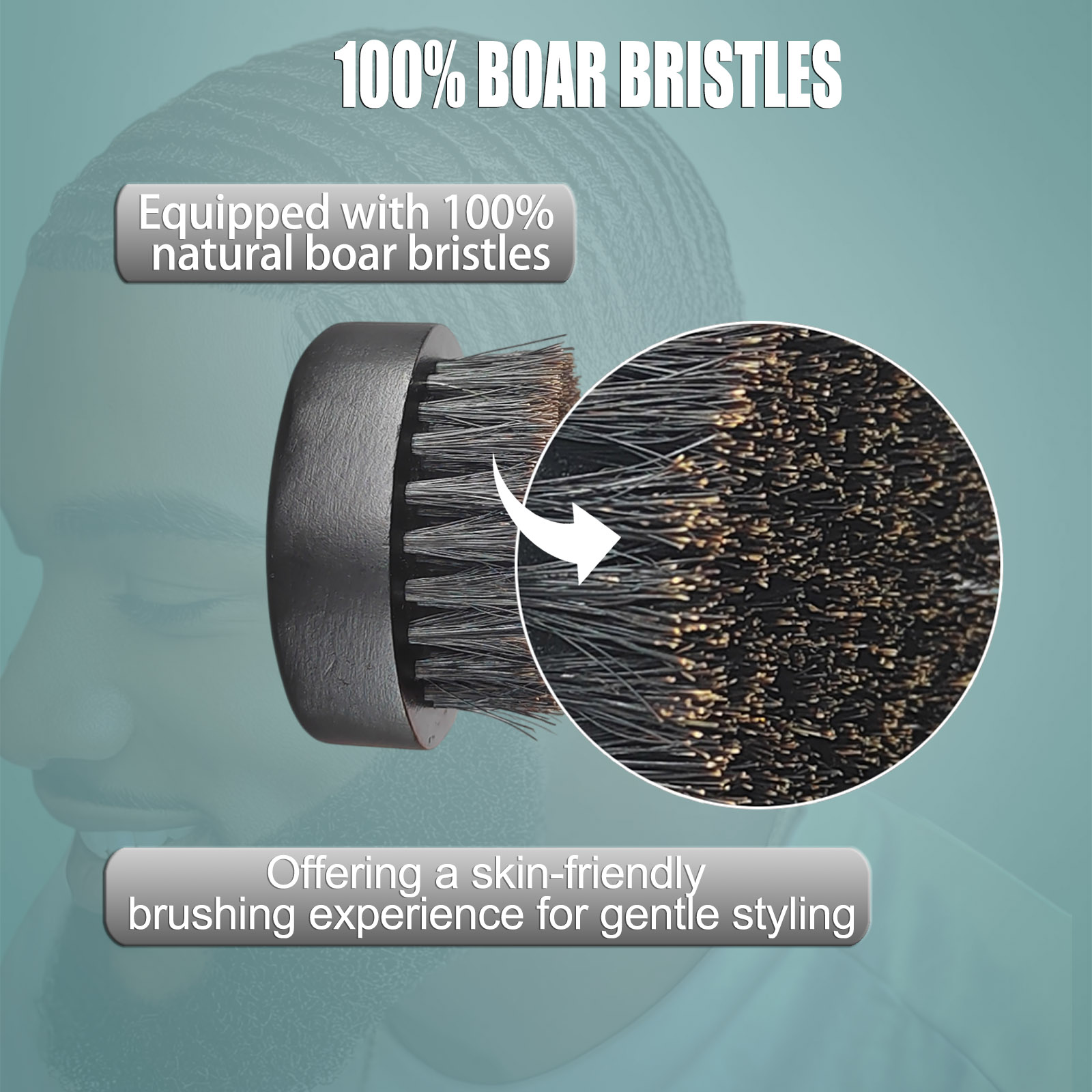 Brosse à barbe ronde pour homm - Men'S Grooming Oil avis et prix