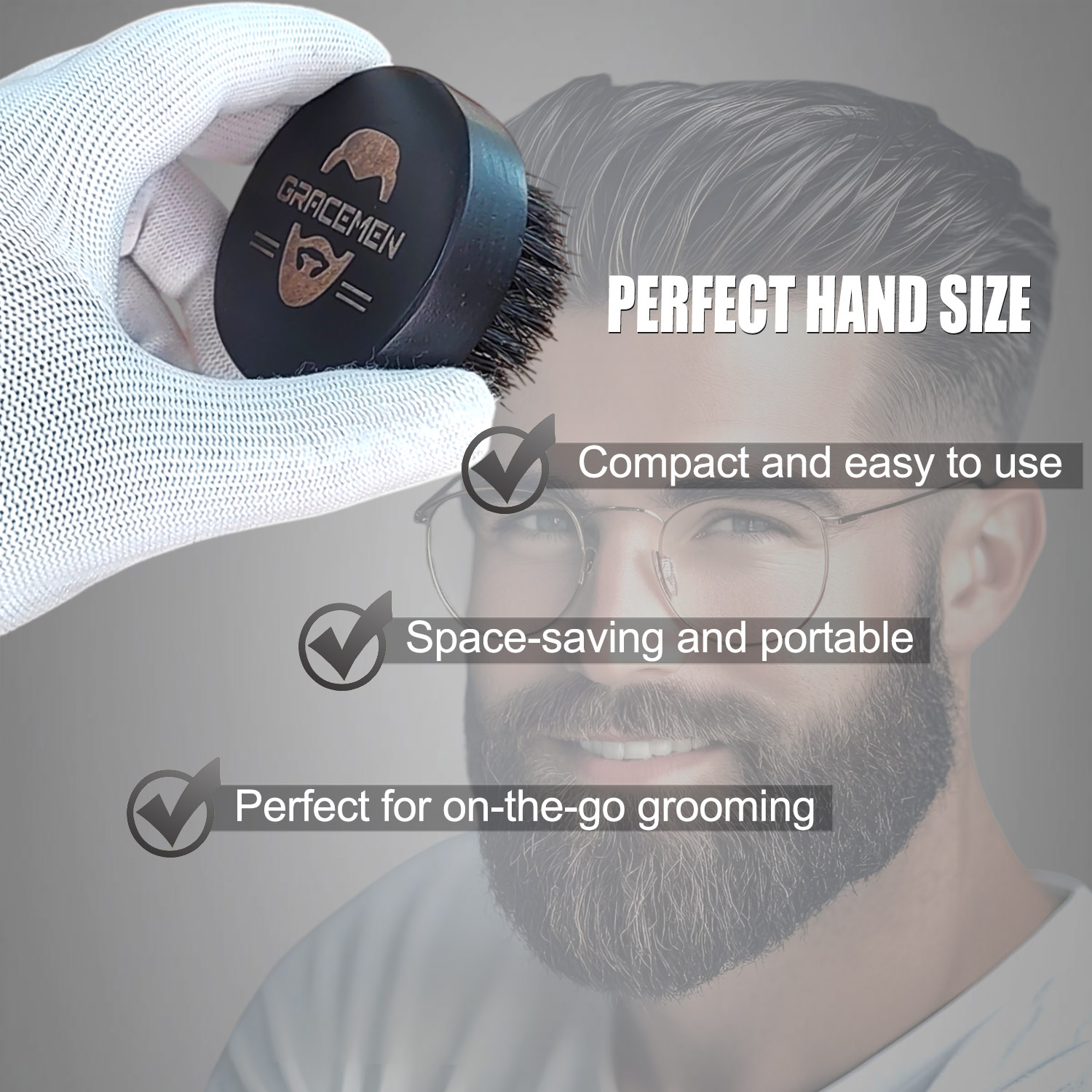 Brosse à barbe ronde pour homm - Men'S Grooming Oil avis et prix