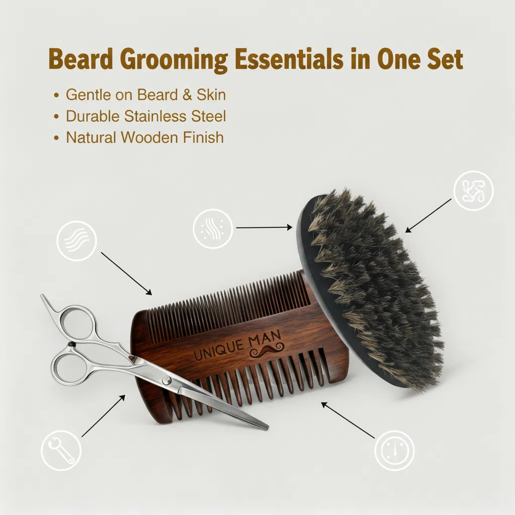 Ensemble de barbe pour hommes  - Men'S Grooming Oil avis et prix
